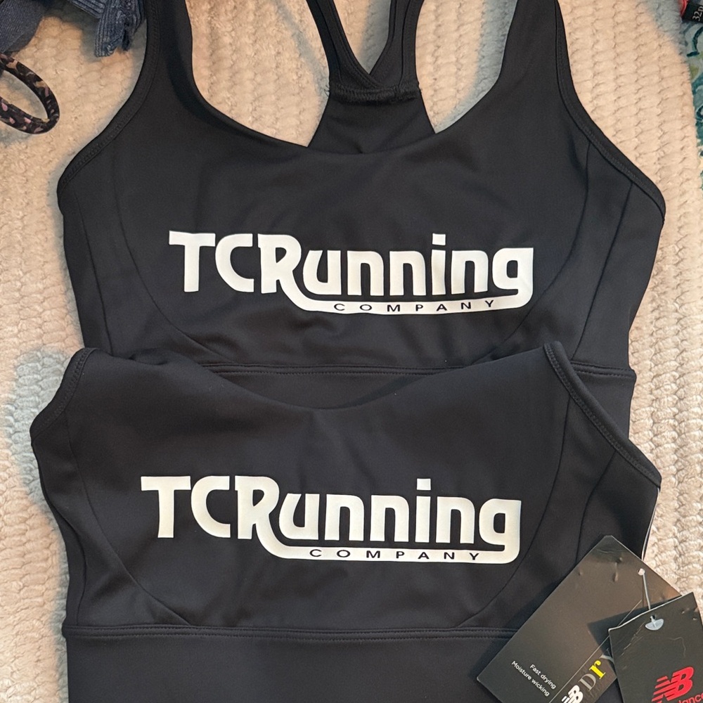 TCRunning Company Black Sports Bra NWT New Balance Size small, set of 2.